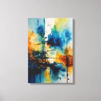 Dromerige Cinematic Waterverf Masterpiece Canvas Afdruk
