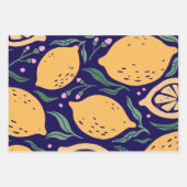 Dromerige citroenen inpakpapier vel (Voorkant)