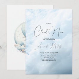 Dromerige Cloud 9 Baby Shower Kaart