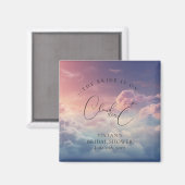 Dromerige Cloud 9 bruid Magneet (Voorkant / Achterkant)