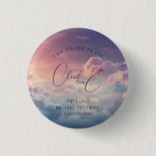Dromerige Cloud 9 bruid Ronde Button 3,2 Cm