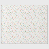 Dromerige Confetti: Schattigee kleurrijke kerst Cadeaupapier (Vlak)