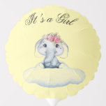 Dromerige dagen met Rosie de olifant. Ballon<br><div class="desc">Rosie de olifant drijft door rooskleurige wolken en bloeiende hemel - een zoete,  grillige aanraking voor het vieren van de komst van je baby meisje.</div>