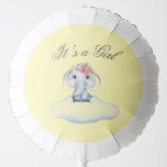 Dromerige dagen met Rosie de olifant. Ballon<br><div class="desc">Rosie de olifant drijft door rooskleurige wolken en bloeiende hemel - een zoete,  grillige aanraking voor het vieren van de komst van je baby meisje.</div>