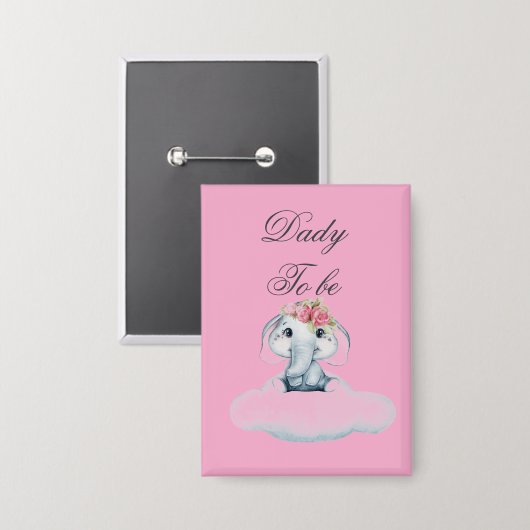 Dromerige dagen met Rosie de olifant. Button (Voorkant / Achterkant)