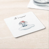 Dromerige dagen met Rosie de olifant. Kartonnen Onderzetters (Schuin)