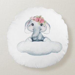 Dromerige dagen met Rosie de olifant Rond Kussen