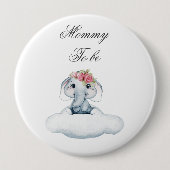 Dromerige dagen met Rosie de olifant. Ronde Button 4,0 Cm (Voorkant)