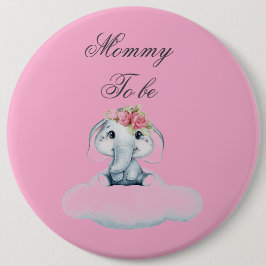 Dromerige dagen met Rosie de olifant. Ronde Button 6,0 Cm