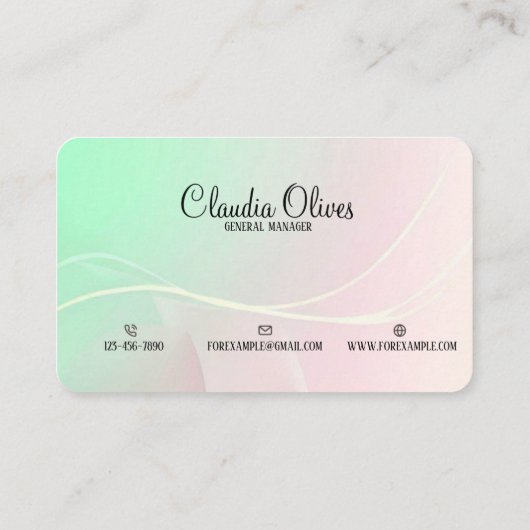 Dromerige Design Visitekaartje (Achterkant)