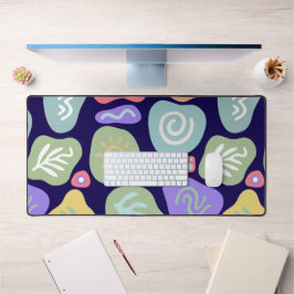 Dromerige Doodles – Levendig Boho Natuur Motief On Bureaumat