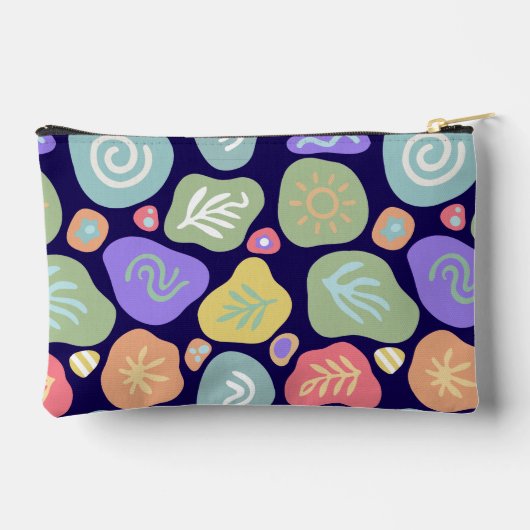 Dromerige Doodles – Levendig Boho Natuur Motief On Etui (Achterkant)