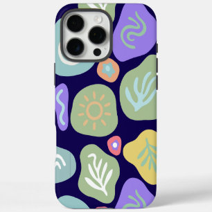 Dromerige Doodles – Levendig Boho Natuur Motief On iPhone 16 Pro Max Hoesje