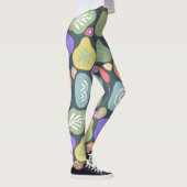 Dromerige Doodles – Levendig Boho Natuur Motief On Leggings (Rechts)