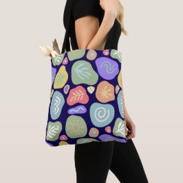 Dromerige Doodles – Levendige Boho Natuur Motief O Tote Bag