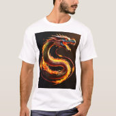 Dromerige Dragon Aquarel T-Shirt Design (Voorkant)