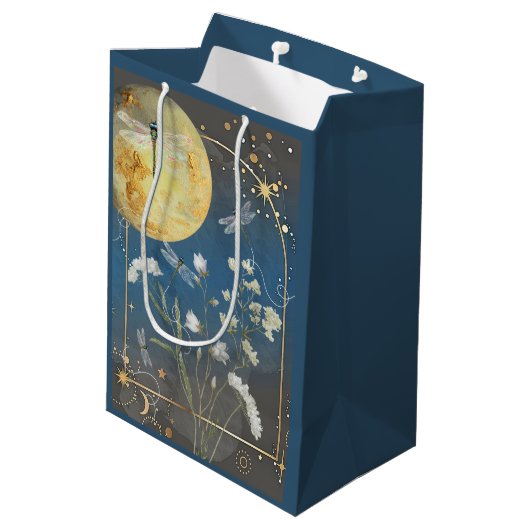 Dromerige Dragonfly Gift Bag Medium Cadeauzakje (Achterkant Gekanteld)