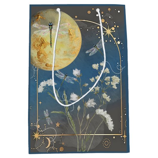 Dromerige Dragonfly Gift Bag Medium Cadeauzakje (Voorkant)