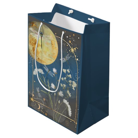 Dromerige Dragonfly Gift Bag Medium Cadeauzakje (Voorkant Gekanteld)