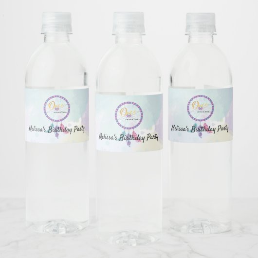 Dromerige Dreamcatcher Verjaardagsviering Waterfles Etiket (Flessen)