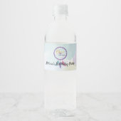Dromerige Dreamcatcher Verjaardagsviering Waterfles Etiket (Voorkant)