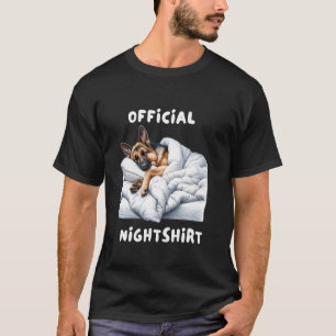 Dromerige Duitse Herdershond Pyjama Nachtjapon T-shirt