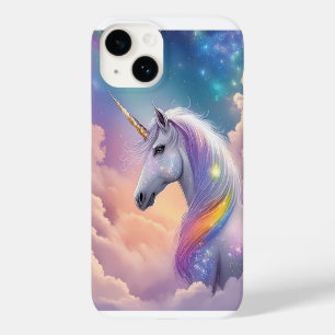 Dromerige Eenhoorn Glitter Pastel Galaxy Kosmische Case-Mate iPhone 14 Hoesje