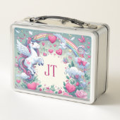 Dromerige Eenhoorns en Regenbogen lunchbox (Achterkant)