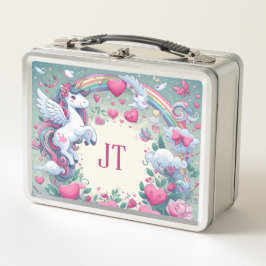 Dromerige Eenhoorns en Regenbogen lunchbox