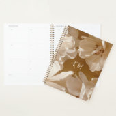 Dromerige en Luxueuze Witte bloemige Initiaal Planner (Display)
