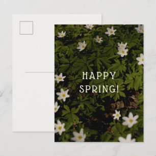 Dromerige en zachte lente bloesem esthetische groe briefkaart