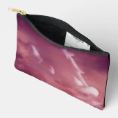 Dromerige engel in magenta wolken ritssluiting zak etui (Open)