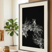 Dromerige etherische rook abstracte kunst