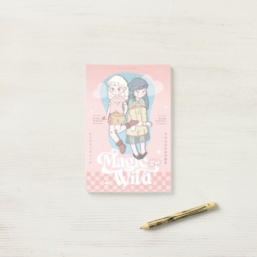 🫧 Dromerige Fantasie Meisjes🫧 Post-it® Notes (Op bureau)