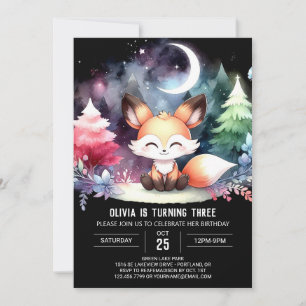 Dromerige Fantasy Fox Verjaardag Kaart