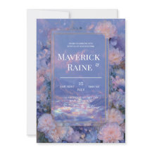 Dromerige Fantasy Mountain bruiloft uitnodiging