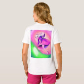 Dromerige Fantasy Prinses Illustratie T-Shirt (Achterkant volledig)