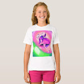 Dromerige Fantasy Prinses Illustratie T-Shirt (Voorkant volledig)