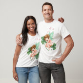 Dromerige Fee Met Klaver Magie Dansend T-shirt (Unisex)