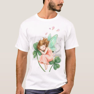 Dromerige fee met klaver magische dans t-shirt