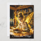 Dromerige fee zachte trui glazen en boeken kaart (Voorkant)