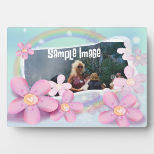 Dromerige Floral Pastel Art Plaque Fotoplaat