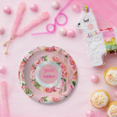 Dromerige Floral Sky Rings Papieren Bordje (Feest)