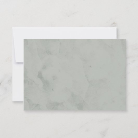 Dromerige Foliage Rsvp met Menuopties (Achterkant)