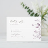 Dromerige Foliage Rsvp met Menuopties Kaartje (Staand voorkant)