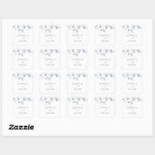 Dromerige folieenvelopzegel vierkante sticker (Vel)