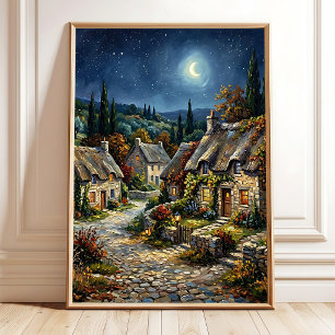 Dromerige Franse Riviera Canvas Kunst Poster