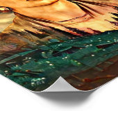 Dromerige Frida Kahlo Surreal Outdoor Bossen Scene Poster (Hoek)