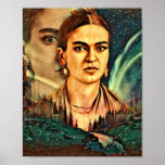 Dromerige Frida Kahlo Surreal Outdoor Bossen Scene Poster<br><div class="desc">Dit leuke kleurrijke Frida Kahlo Surreal outdoor ontwerp is voor de muziekliefhebber in je leven. Ziet er geweldig uit op t-shirts, inpakpapier, mokken, posters, knopen, sleutelhangers en meer. Perfect voor alle kunstliefhebbers, het kan ook worden gegeven als een verjaardagscadeau of kerstcadeau aan je beste vriend, familielid, vriend of vriendin. Bestel...</div>