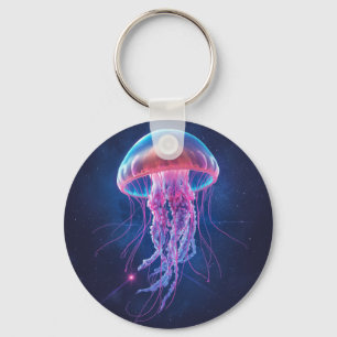 Dromerige Galaxy Oceaan Fantasie Kunst Sleutelhanger